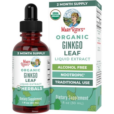 MaryRuth's Organic Ginkgo Leaf Liquid Extract, Alcohol-Free, 1 oz