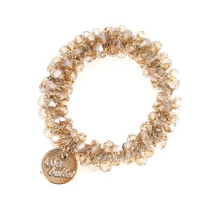 Unique Bargains Faux Crystal Bracelet Hair Rope 1 Pc - 1 of 3