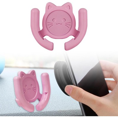 TruAIR Cat Design PopSocket Car Mount with Strong Adhesive Base