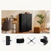 Fontoi Dressers, Tall Dresser with Wood Top, Storage Tower for Bedroom Entryway Hallway, Black, 11.8"*45.6"*31.4" - 4 of 4