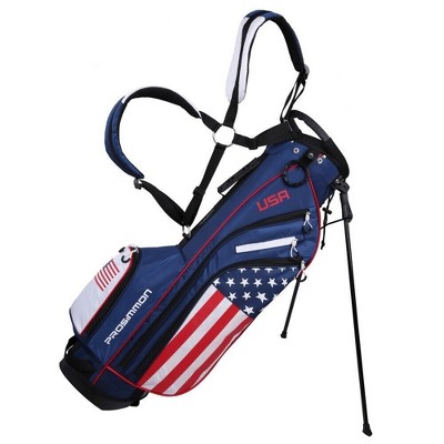 Prosimmon Golf DRK 7 inch  Lightweight Golf Stand Bag with Dual Straps - USA Flag