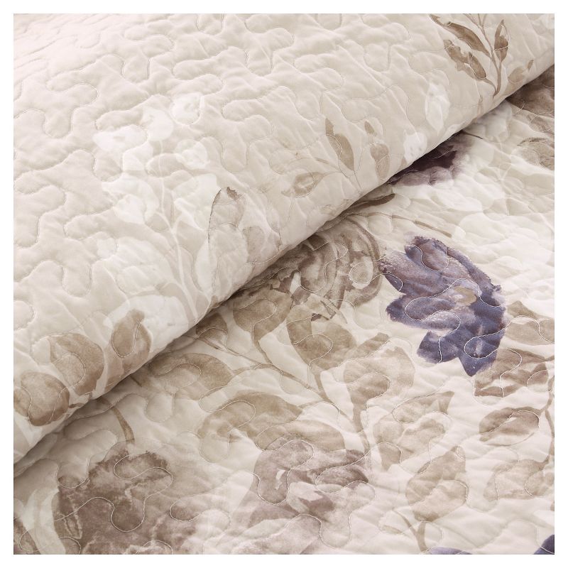 Willow Watercolor Floral Quilted Coverlet Set - 6pc, 4 of 10