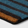 Striped Area Rug Turquoise/Yellow - Threshold™ - image 3 of 4