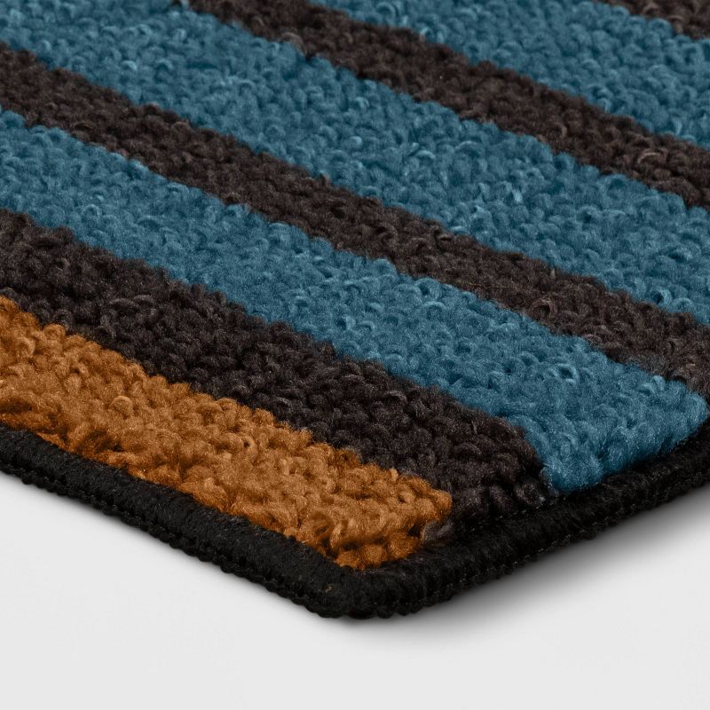 Striped Area Rug Turquoise/Yellow - Threshold™, 3 of 7