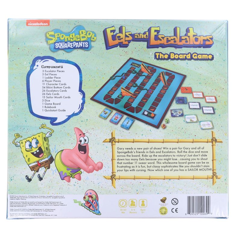 Golden Bell Studios Spongebob SquarePants Eels and Escalators Board Game, 3 of 4