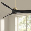 60" Minka Aire Modern Indoor Ceiling Fan with Remote Control Soft Brass Black for Living Room Kitchen Bedroom Family Dining House - 2 of 4