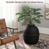 Hidden Litter Box with Faux Plant, Large Cat Litter Box with Rattan Pattern, Heavy Duty PP Material Litter Box - 3 of 4