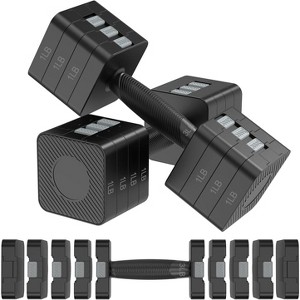 5-Level Adjustable Dumbbell Set, Hand Weights for Full Body Workout, Home Gym Free Weights - 1 of 4