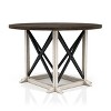 47" Piker Round Wood Dining Table Dark Walnut/Antique White - HOMES: Inside + Out - image 4 of 4