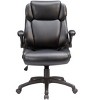 Okak Modern Executive Office Chair with Adjustable Height, Desk Chair with Padding Armrest, 360 Swivel Chair for Office, Reading Room, Gray - 2 of 4