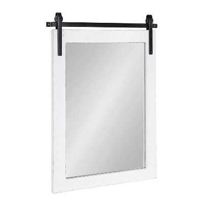 18" x 26" Cates Rectangle Wall Mirror White - Kate & Laurel All Things Decor