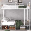 TIRAMISUBEST Twin XL over Twin XL Metal Bunk Bed - Industrial Style Detachable Bunk Beds with Safety Rails - White - 3 of 4