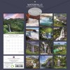 The Gifted Stationery 2025 Square Wall Calendar, Waterfalls, 16-Month Natural World Theme with 180 Reminder Stickers (12x12 In) - 4 of 4