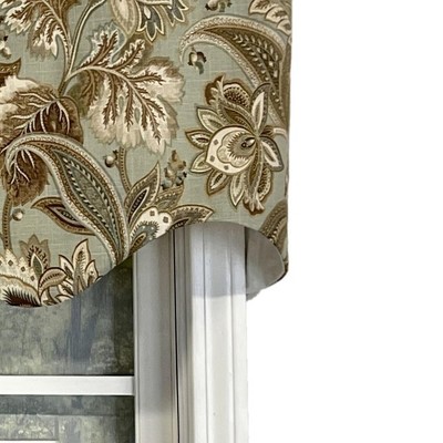Valdosta Regal Mist Floral Rod Pocket Window Valance