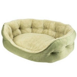 Arlee Home & Pet Cozy Orthopedic Eco-Friendly Durable Dog Bolster Bed - Aloe - M - 1 of 4