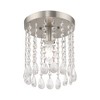 Livex Lighting Elizabeth 1 - Light Flush Mount in  Brushed Nickel - 3 of 4