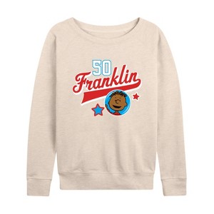 Women's - Peanuts - Franklin Athletic 50 Lightweight French Terry Slouchy - 1 of 4