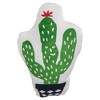 Northlight 18.5" Cactus Shaped Plush Fleece Indoor Throw Pillow - Green/White - 4 of 4