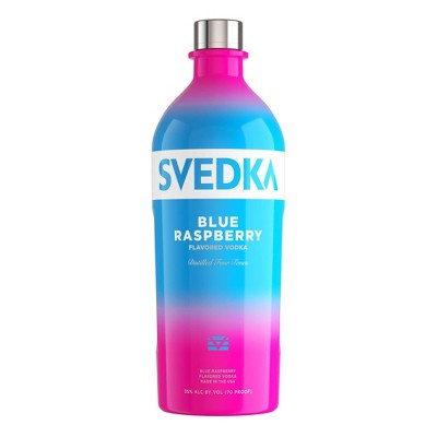 SVEDKA Blue Raspberry Flavored Vodka - 1.75L Bottle