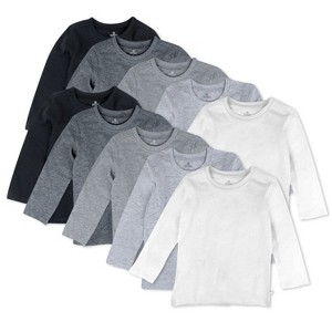 Honest Baby 10-Pack Organic Cotton Long Sleeve T-Shirts - 1 of 2