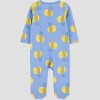 Carter's Just One You®️ Baby Girls' Lemon Bee Footed Pajama - Yellow/Blue - image 2 of 4