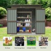 CAVINAS Storage Shed with Lockable Door Weatherproof Galvanized Steel Garden Shed for Backyard, Lawn - 2 of 4