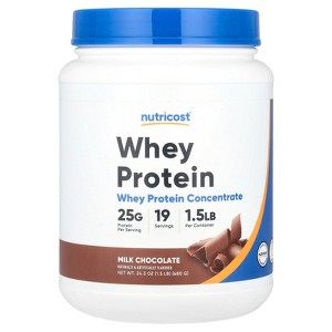 Nutricost Whey Protein Concentrate, Milk Chocolate, 1.5 lb (680 g) - 1 of 2