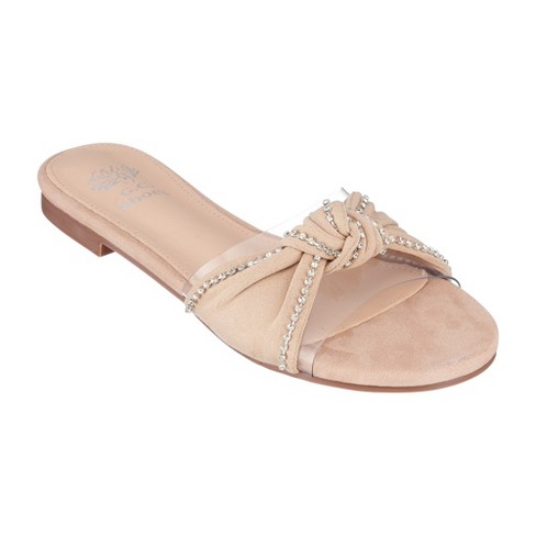 Rose gold sandals on sale target