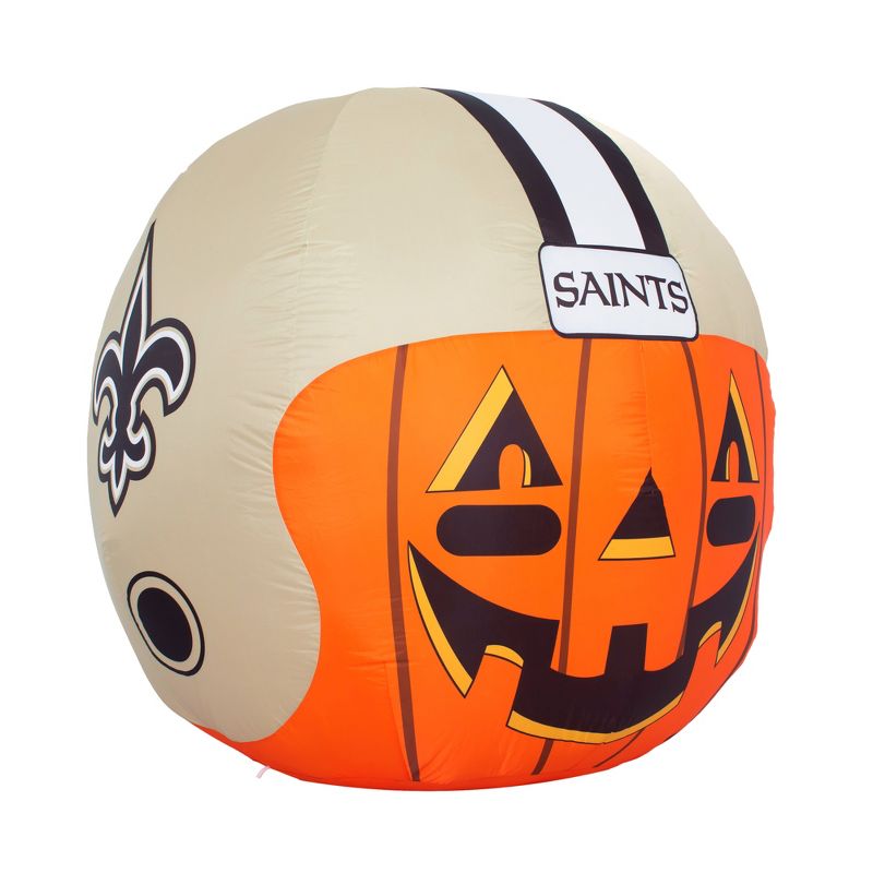 NFL New Orleans Saints Inflatable Jack O' Helmet, 4 ft Tall, Orange, 1 of 6