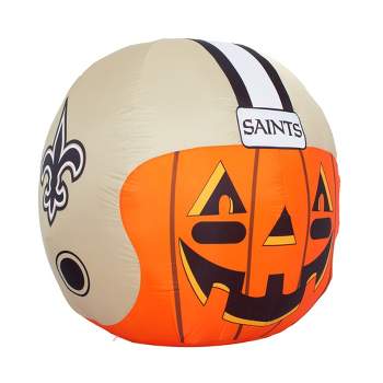 NFL New Orleans Saints Inflatable Jack O' Helmet, 4 ft Tall, Orange