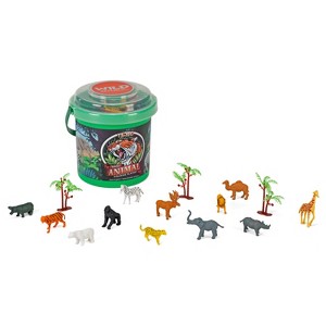 Wild Republic Animal Mini Bucket, Toy Figurines, Kids Gifts, Zoo