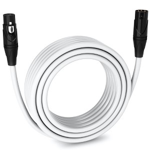 LyxPro 15 ft Red Balanced XLR Cable – 3‑Pin Male‑to‑Female Mic Cord for Studio, Live - 1 of 4