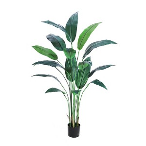 Artificial Bird of Paradise Tree 7FT(84in) Fake Palm Tree Modern Decor Faux Plants for Home Office Perfect Housewarming Gift - 1 of 4