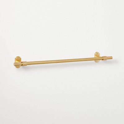 CRL SDTBS18ABR Antique Brass 18 Single-Sided Towel Bar for Glass