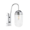 Elegant Lighting Kace 1 light Chrome and Clear glass wall sconce - 3 of 4