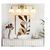 KAISITE 2 - Light Black and Gold Dimmable Bathroom Vanity Light with Globe Glass Shade - 2 of 4