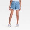 Girls' High-Rise Pull-On Denim Utility Shorts - Cat & Jack™ - 2 of 3