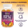 Omega Fish Oil Gummies - Delicious Orange Flavor Fish Oil Omega 3 Supplements with Heart Healthy EPA & DHA Fatty Acids for Heart - 120 Gummies - 4 of 4