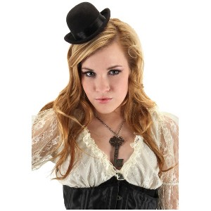 HalloweenCostumes.com  Women Women's Mini Bowler Black, Black - 1 of 1