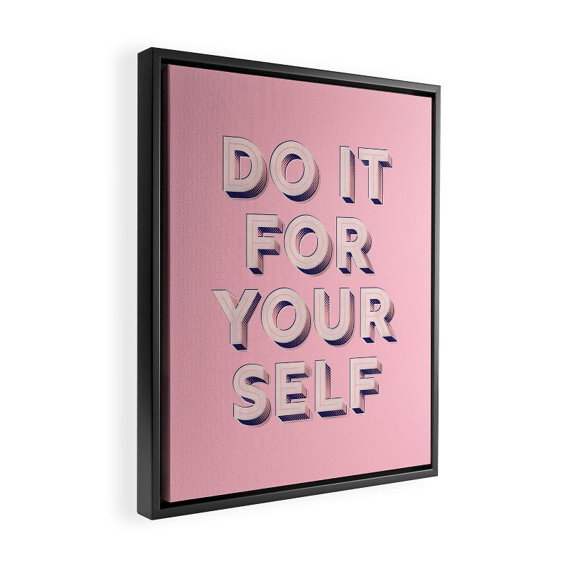 Showmemars Do It For Yourself 16" x 20" Black Framed Canvas - Society6, 2 of 5