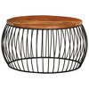 vidaXL Coffee Table 26.8 in. Solid Reclaimed Wood - 2 of 4