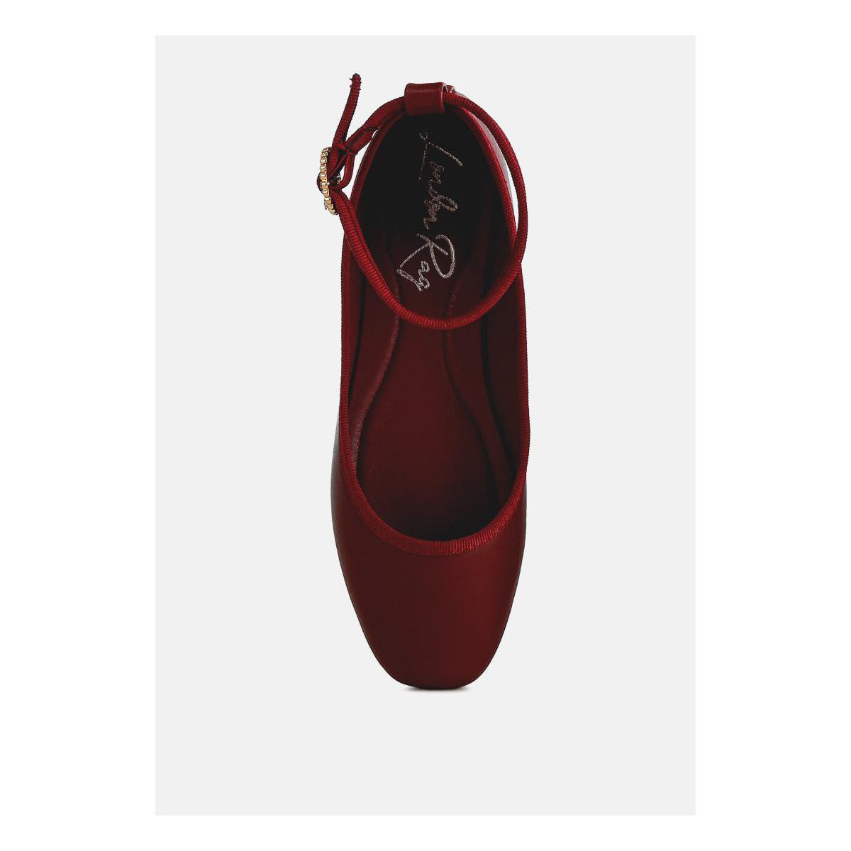 Обувь London Rag Womens Danseur Ankle Strap Detail Ballet Flats 8 — фото 5