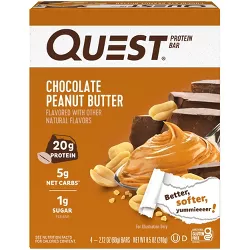 Quest Nutrition Protein Bar - Chocolate Peanut Butter - 4ct