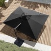 Crestlive Products 9x11FT Cantilever Umbrella Outdoor 360 Degree Rotation Offset Umbrella 6 Heights Adjustable with Base - 4 of 4