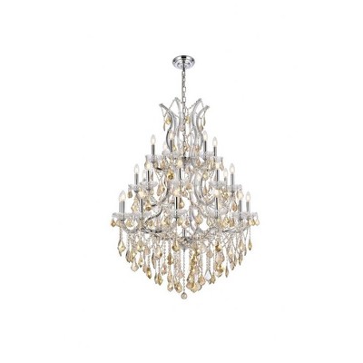Elegant Lighting Maria Theresa 28 - Light Chandelier in  Chrome