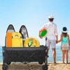 FURNIinspire Outdoor Serving Carts Heavy Duty Foldable Utility Wagon 480lbs Capacity Patented Ultra-Stable Frame, Black, 50.39"*25.98"*44.88" - 4 of 4