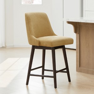 Spruce&Spring Upholstered Counter Height Swivel Bar Stools - 1 of 4