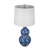 25.7" Modern Ceramic Table Lamps with Vase-Style Base and Coordinated Shade, Nightstand Lamps for Bedroom or Living Room–The Pop Home - 4 of 4