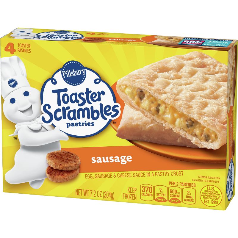 Pillsbury Sausage Frozen Toaster Scramblers - 4pk/7.2oz, 4 of 12