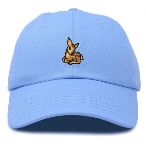 Dalix Fawn Embroidered Cotton Dad Hat Deer Adjustable Casual Baseball Cap Nature - 1 of 4
